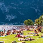 Gardameer, Gardasee, Riva del Garda, Strand