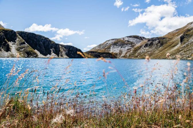 Blick über dem Wilden See hinüber zu seinem Abfluss