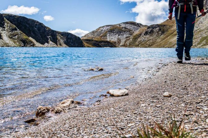 Am Nordostufer ist der Wilde See seicht