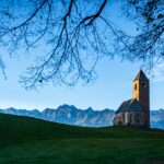 Abendstimmung, Gotteshaus, Hafling, Haflinger Erlebnisweg, Kirche, St. Kathrein, chiesa, church