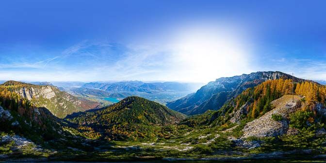 360° Blick vom Paterkopf (einer von Tramins Hausbergen)