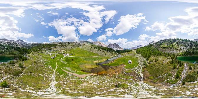 360° über der Klein Fanes Alm