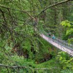 Fußgängerbrücke, Fußgängerhängebrücke, Hängebrücke, Schnalstal