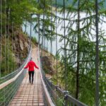 Fußgängerbrücke, Fußgängerhängebrücke, Hängebrücke, Schnalstal, Vernagt Stausee, wandern