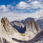 Catinaccio, Gartlhütte, König Laurin Wand, Rosengarten, Rosengartengruppe, Santnerpass, Vajolettürme