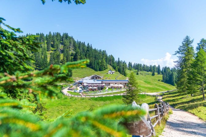 Ab der Roen Alm geht es steiler aufwärts