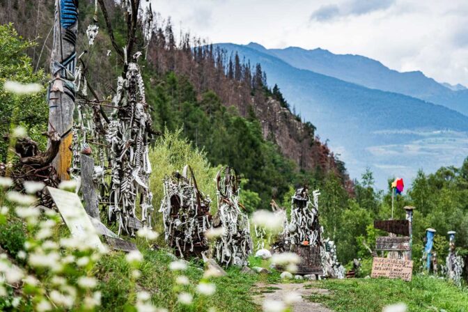 Freiluftmuseum mit Totems