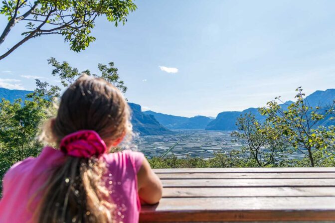 Aussicht mit Blick Richtung Salurner Klause