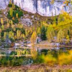 Herbst, Lago di Federa, Lärchen, autumn, autunno