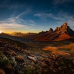 Dolomitenblick, El Jou, Jou de Giau, Nuvolaugruppe, Passo Giau, Passo di Giau, Punta di Zonia, Sonnenuntergang