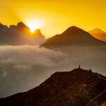 Dolomitenblick, El Jou, Jou de Giau, Nebel, Passo Giau, Passo di Giau, Punta di Zonia, Sonnenuntergang, fotografieren