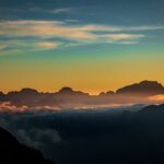 Dolomitenblick, El Jou, Jou de Giau, Nebel, Passo Giau, Passo di Giau, Sonnenuntergang