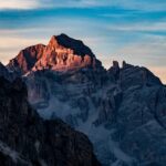 Abendrot, Abendstimmung, Dolomitenblick, El Jou, Jou de Giau, Passo Giau, Passo di Giau, Sonnenuntergang, Tofana di Mezzo