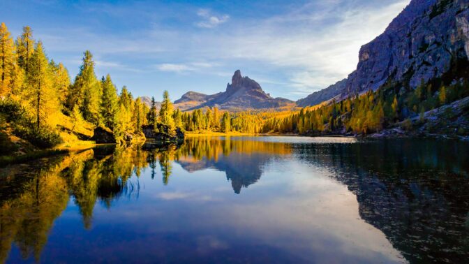 Becco di Mezzodi, Lago de Federa