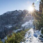 Dolomiten, Schneewanderung, zum Sorapisssee