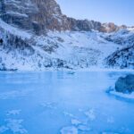 Eis, Lago di Sorapiss, Winter, inverno, weiße Jahreszeit, winter