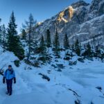 Bergsee, Dolomiten, schneewandern