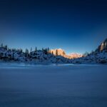 Bergsee, Cadini di Misurina, Dolomiten, Eis, Lago di Sorapiss