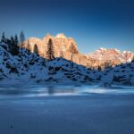 Bergsee, Cadini di Misurina, Dolomiten, Eis, Lago di Sorapiss