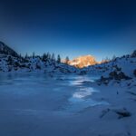 Bergsee, Cadini di Misurina, Dolomiten, Eis, Lago di Sorapiss