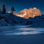 Bergsee, Cadini di Misurina, Dolomiten, Eis, Lago di Sorapiss