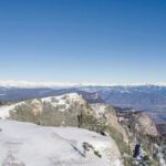 Gipfelkreuz, Marienspitz, Roen, Schnee, Vogelperspektive