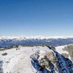 Gipfelkreuz, Marienspitz, Roen, Schnee, Vogelperspektive