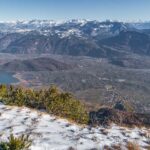 Catinaccio, Kalterer See, Kalterersee, Rosengarten, Rosengartengruppe, Schwarzer Kopf, Termeno, Tramin, Winter, inverno, weiße Jahreszeit, winter