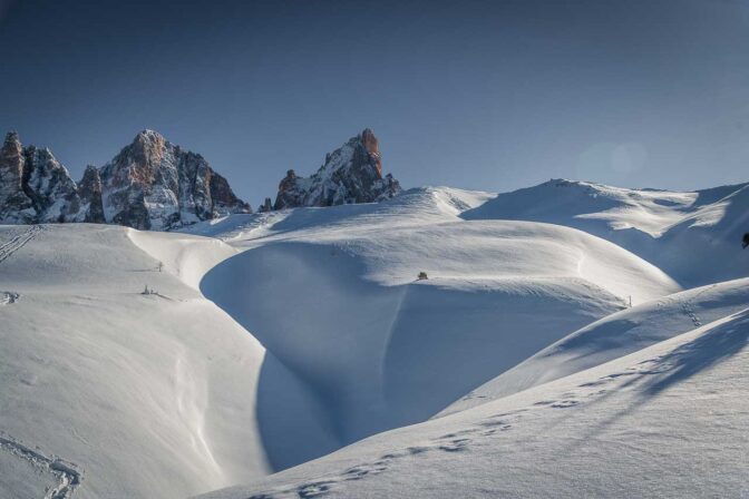 Cimma Vezzana, Cimon della Pala und viel Schnee