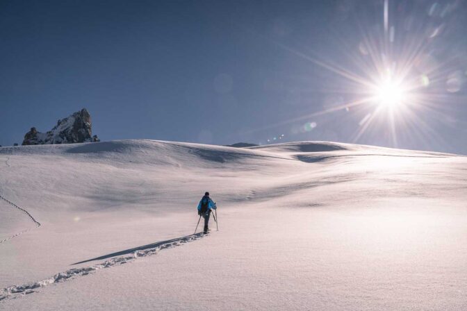 Winterwandern auf dem Rollepass