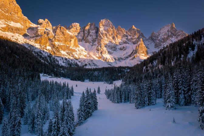 Dolomitenblick auf die Palagruppe