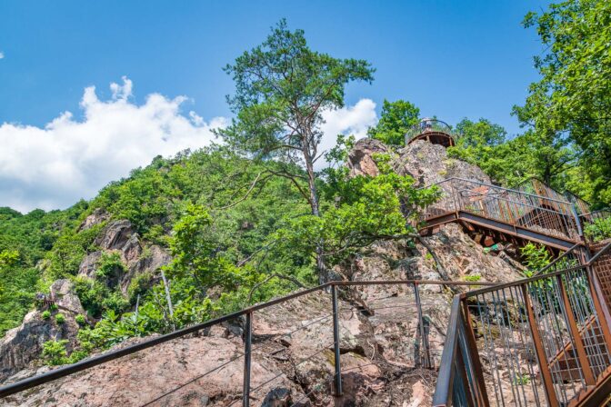 Neue Eisentreppe in der Rastenbachklamm