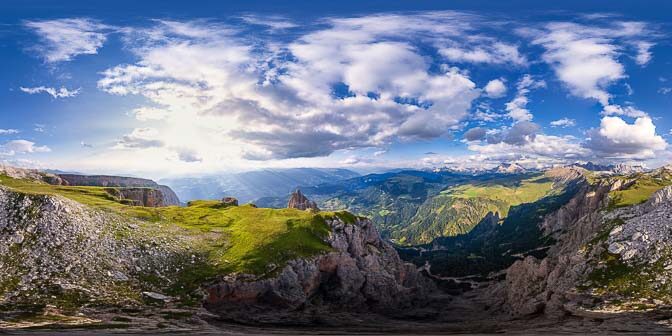 Am Burgstall des Schlern