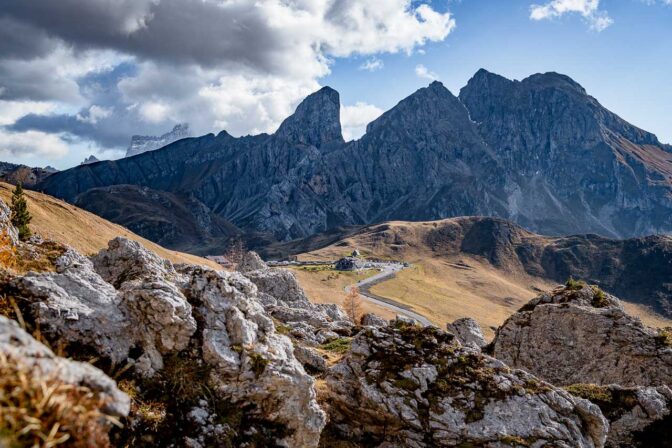 Blick zum Passo di Giau