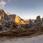 5 Türme, 5 torri, Abendrot, Cinque Torri, Dolomiten, Fünf Türme, Sonnenuntergang, Tofana, Tofane, Tofane Gruppe, Tofane-Gruppe, Tofanegruppe