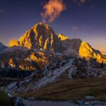 Abendrot, Dolomiten, Sonnenuntergang, Tofana di Rozes