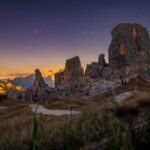 5 Türme, 5 torri, Abendrot, Cinque Torri, Dolomiten, Fünf Türme, Sonnenuntergang