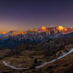 Abendrot, Croda da Lago, Dolomiten, Lastoi de Formin, Sonnenuntergang