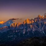 Abendrot, Croda da Lago, Dolomiten, Sonnenuntergang