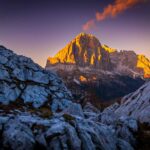 Abendrot, Dolomiten, Sonnenuntergang, Tofana di Rozes