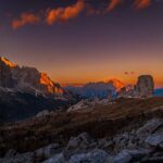 Abendrot, Dolomiten, Sonnenuntergang, Tofana di Rozes