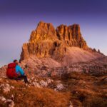 Abendrot, Averau, Dolomiten, Monte Averau, Sonnenuntergang