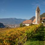 Herbst, St. Justina Kirchlein, Weinwanderweg, Weinwanderweg Rebe, autumn, autunno