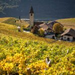 Herbst, St. Justina Kirchlein, Weinwanderweg, Weinwanderweg Rebe, autumn, autunno