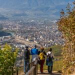 Aussichtsplattform, Bolzano, Bozen, Herbst, Landeshauptstadt Südtirol, Weinwanderweg, Weinwanderweg Rebe, autumn, autunno