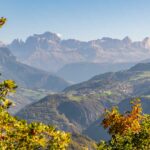 Aussicht, Catinaccio, Herbst, Rosengarten, Rosengartengruppe, Weinwanderweg, Weinwanderweg Rebe, autumn, autunno