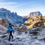 Aufstieg Forcella Cir, Dolomiten, wandern