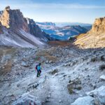 Aufstieg zur Forcella Ciampei, Val de Chedul, wandern