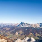 Ausblick Sassongher, Heiligkreuzkofelgruppe