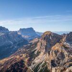 Ausblick Sassongher, Cirspitzen, Langkofel, Sasso Lungo